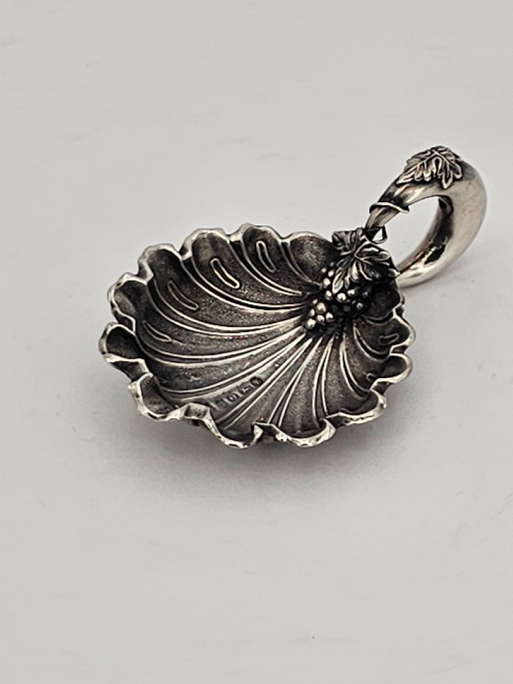 Exquisite Unusual Design Silver Caddy Spoon by George Unite c1848 View VII