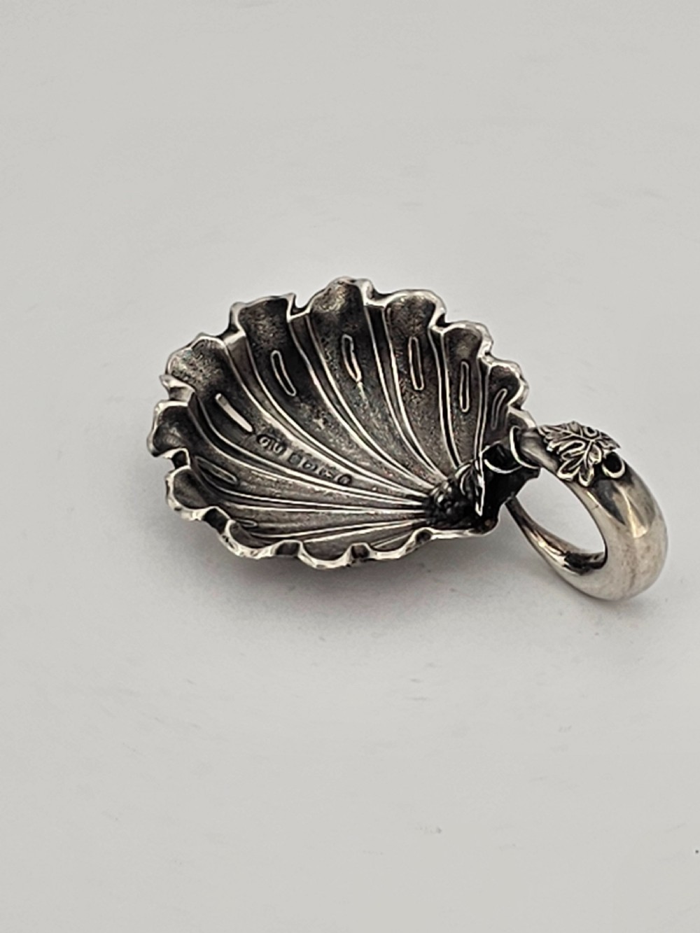 Exquisite Unusual Design Silver Caddy Spoon by George Unite c1848 View XIV