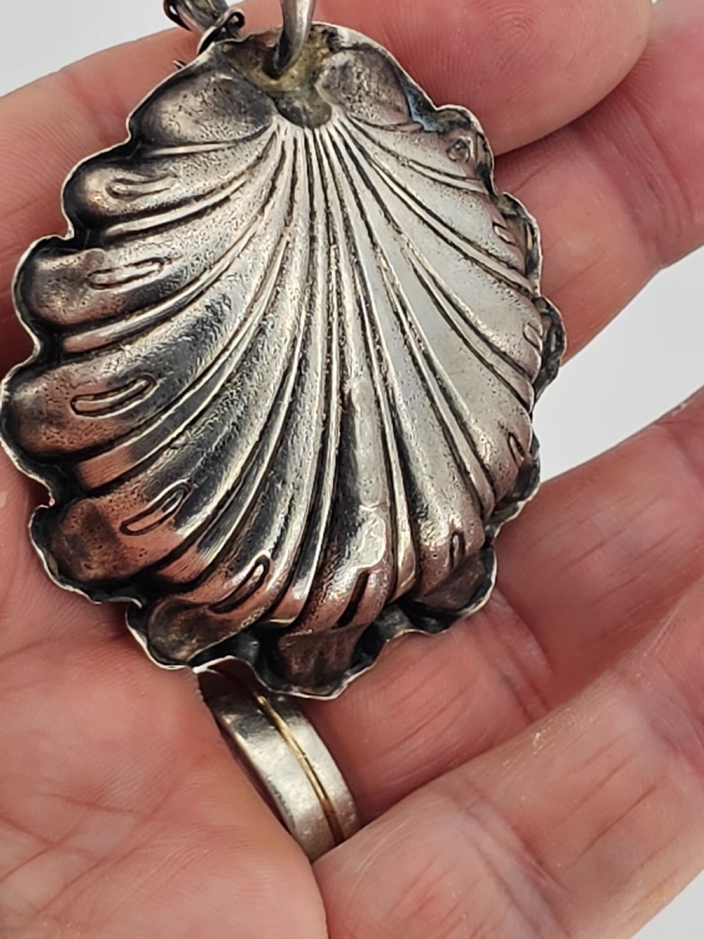 Exquisite Unusual Design Silver Caddy Spoon by George Unite c1848 View XVI