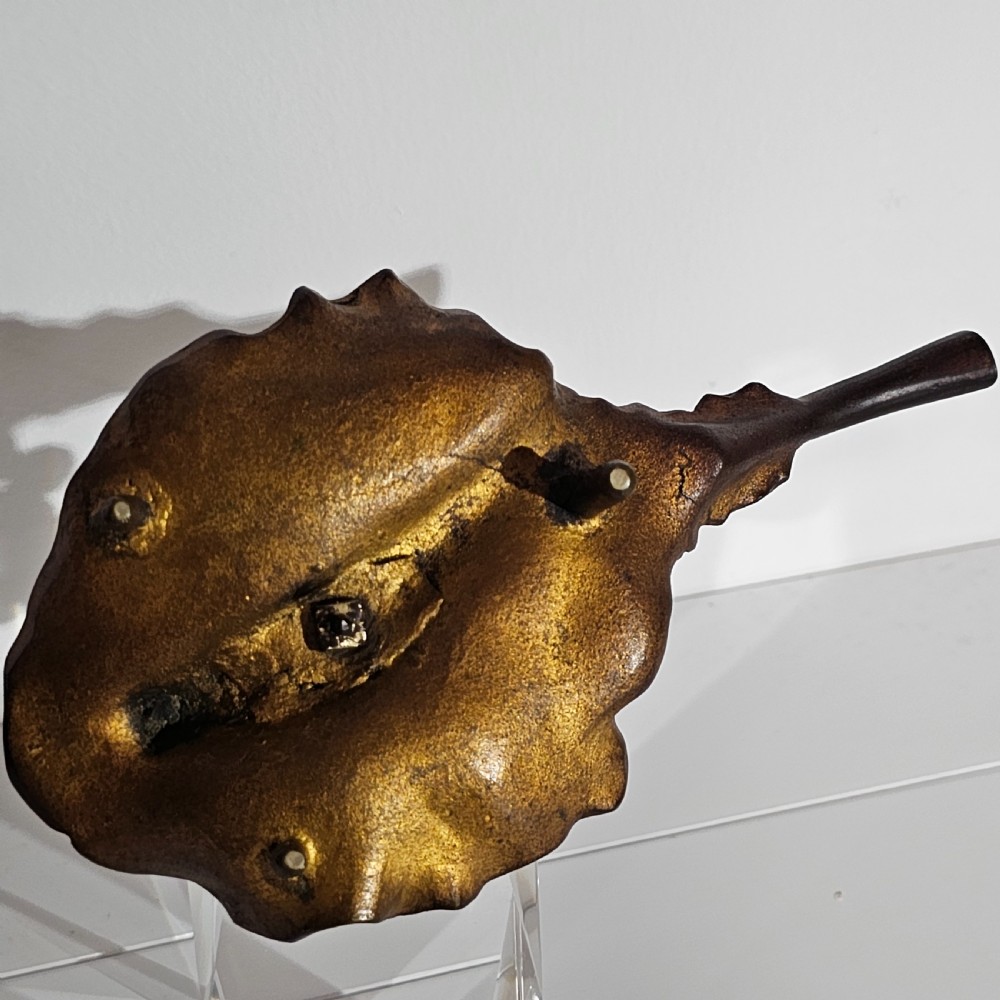 Fabulous Grand Tour Gilt Metal & Shell Monkey & Snail Shaped Chamber-stick c1850 View XIV