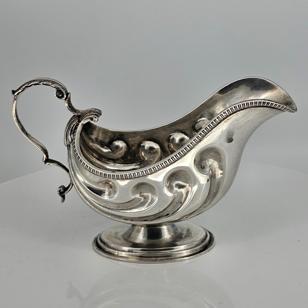 Fabulous Nautilus Shaped Solid Silver Sauce Boat View III