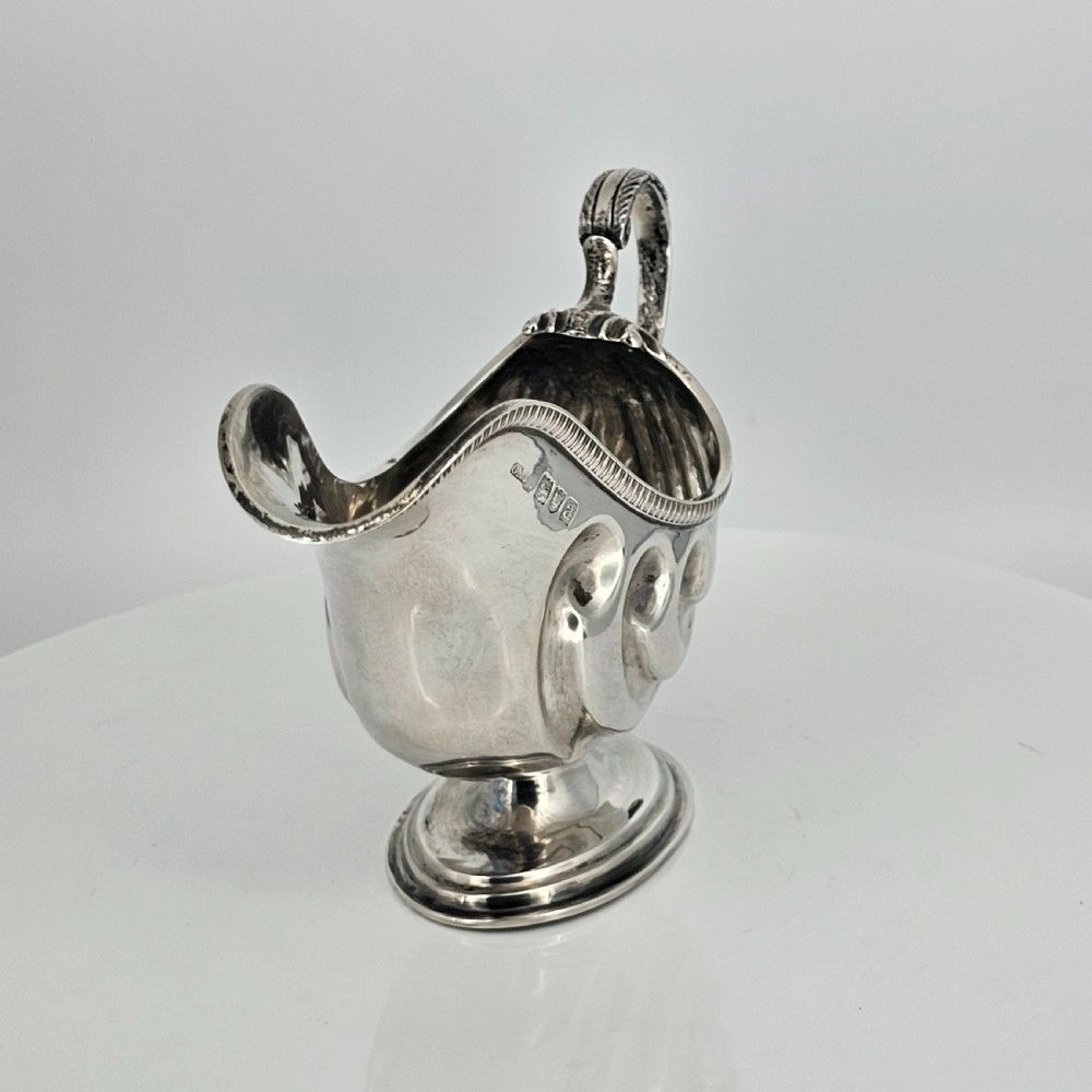 Fabulous Nautilus Shaped Solid Silver Sauce Boat View VIII