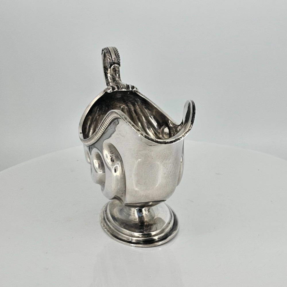 Fabulous Nautilus Shaped Solid Silver Sauce Boat View IX