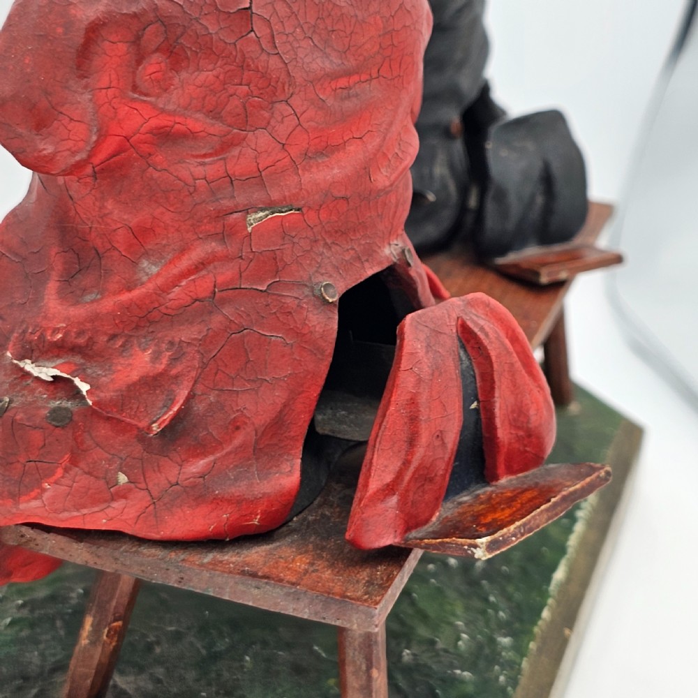 Extremely Rare Papier mâché ‘smoking’ model of ‘The Lobster & Crab’ c1800 View V