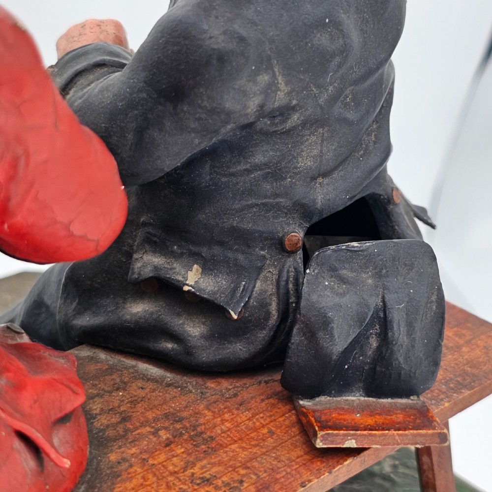 Extremely Rare Papier mâché ‘smoking’ model of ‘The Lobster & Crab’ c1800 View VI