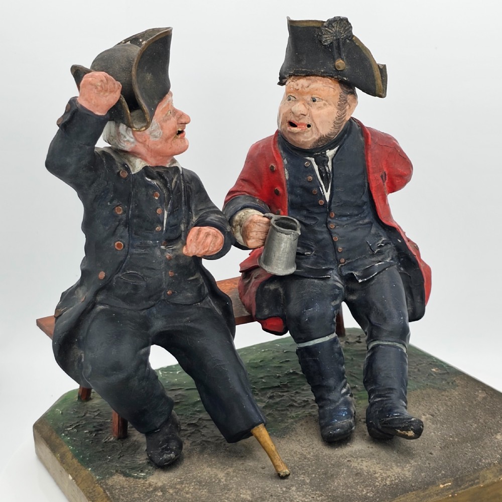 Extremely Rare Papier mâché ‘smoking’ model of ‘The Lobster & Crab’ c1800 View X