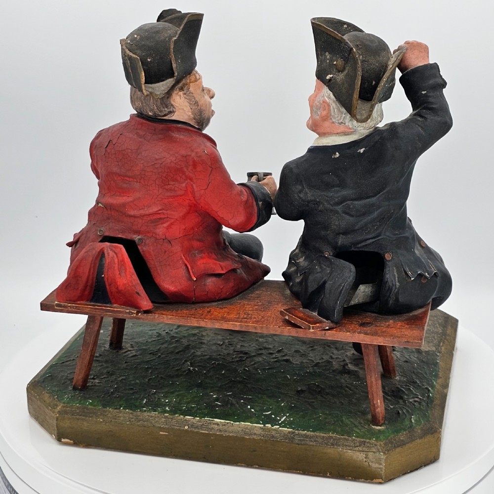 Extremely Rare Papier mâché ‘smoking’ model of ‘The Lobster & Crab’ c1800 View XIII