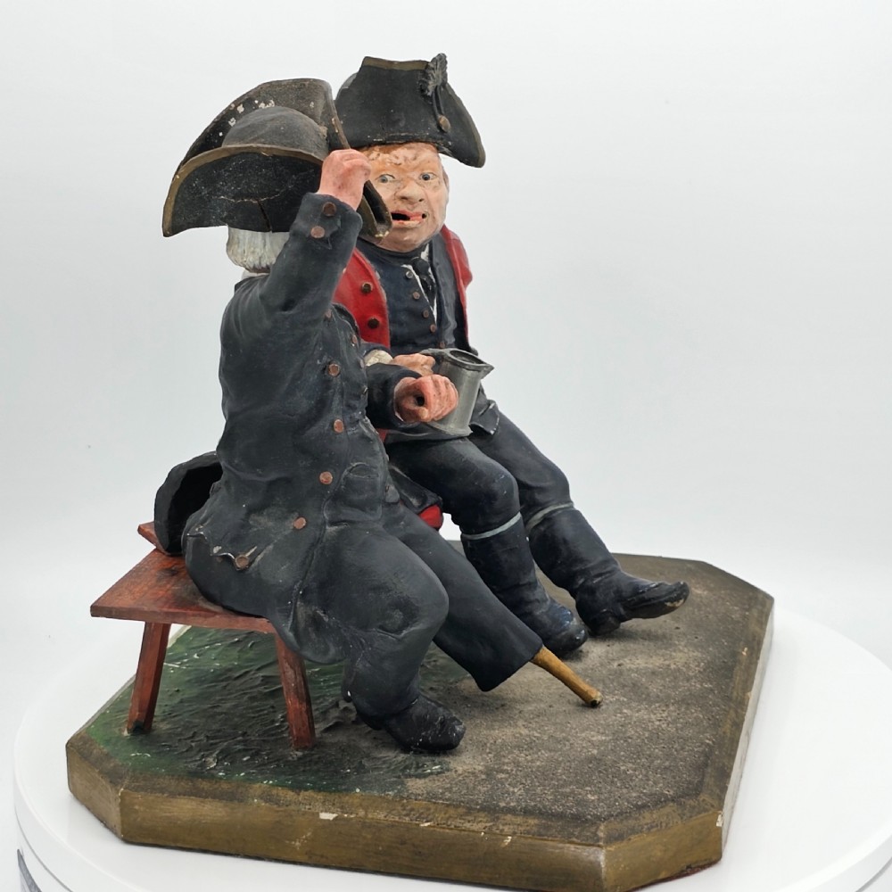 Extremely Rare Papier mâché ‘smoking’ model of ‘The Lobster & Crab’ c1800 View XIV