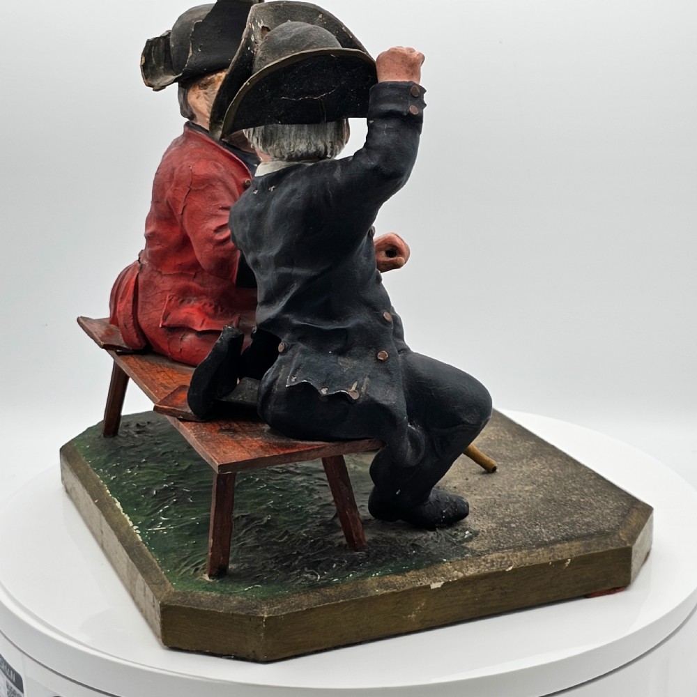 Extremely Rare Papier mâché ‘smoking’ model of ‘The Lobster & Crab’ c1800 View XVIII