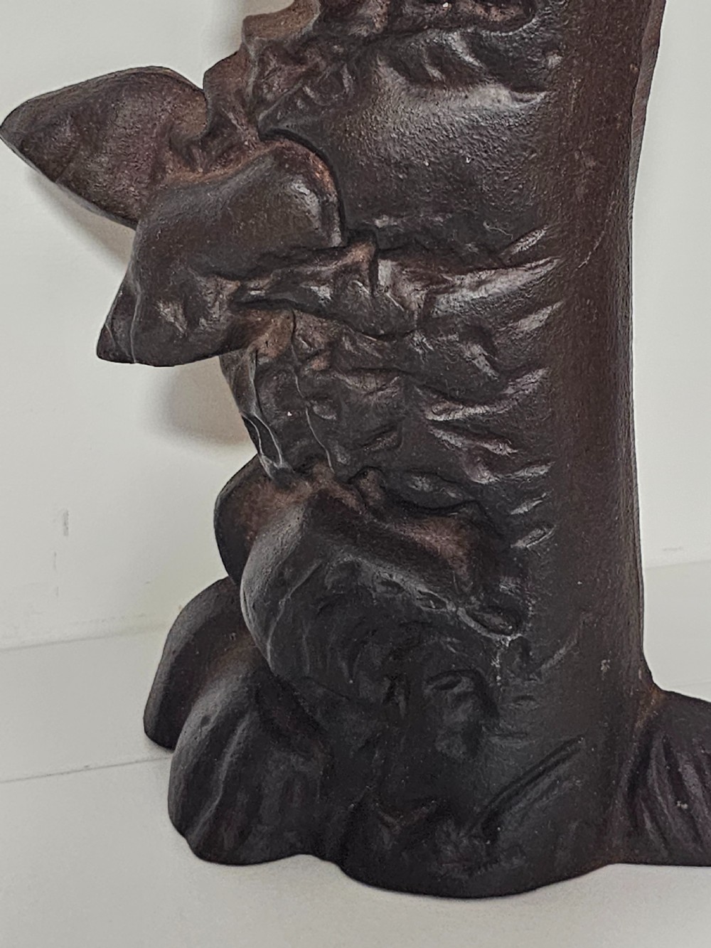 Fine Large Antique cast iron scottie door stop View V