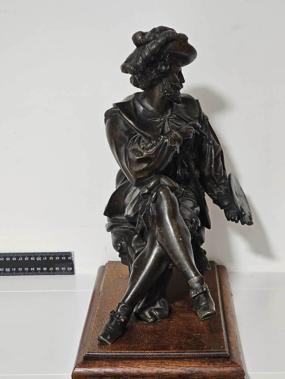 Magnificent Large 19th-century Bronzed Spelter of Rembrandt, c. 1880 View XIII