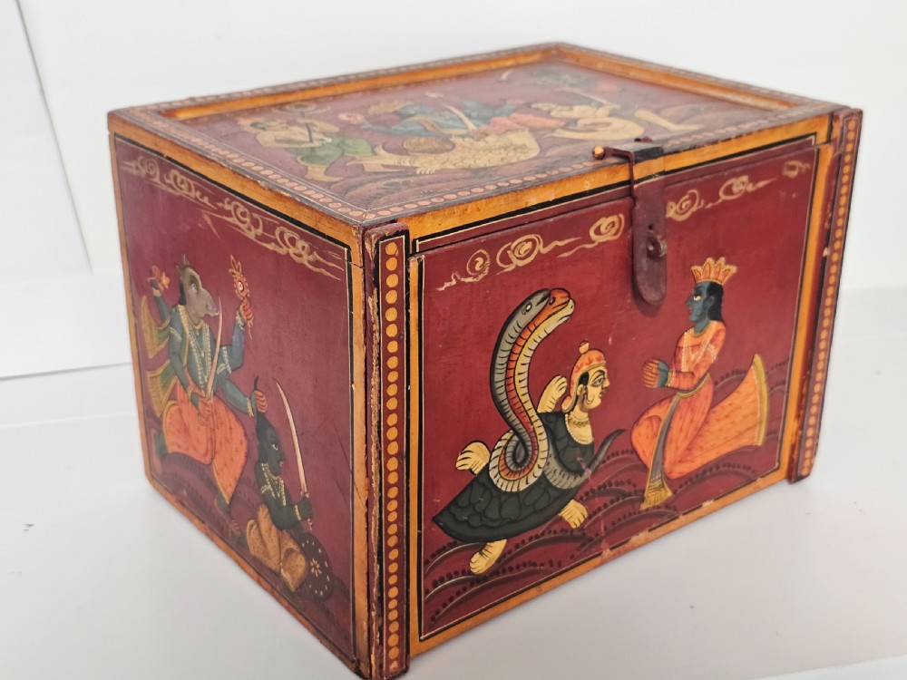 Fabulous late19th/early 20th Indian spice cabinet. View III