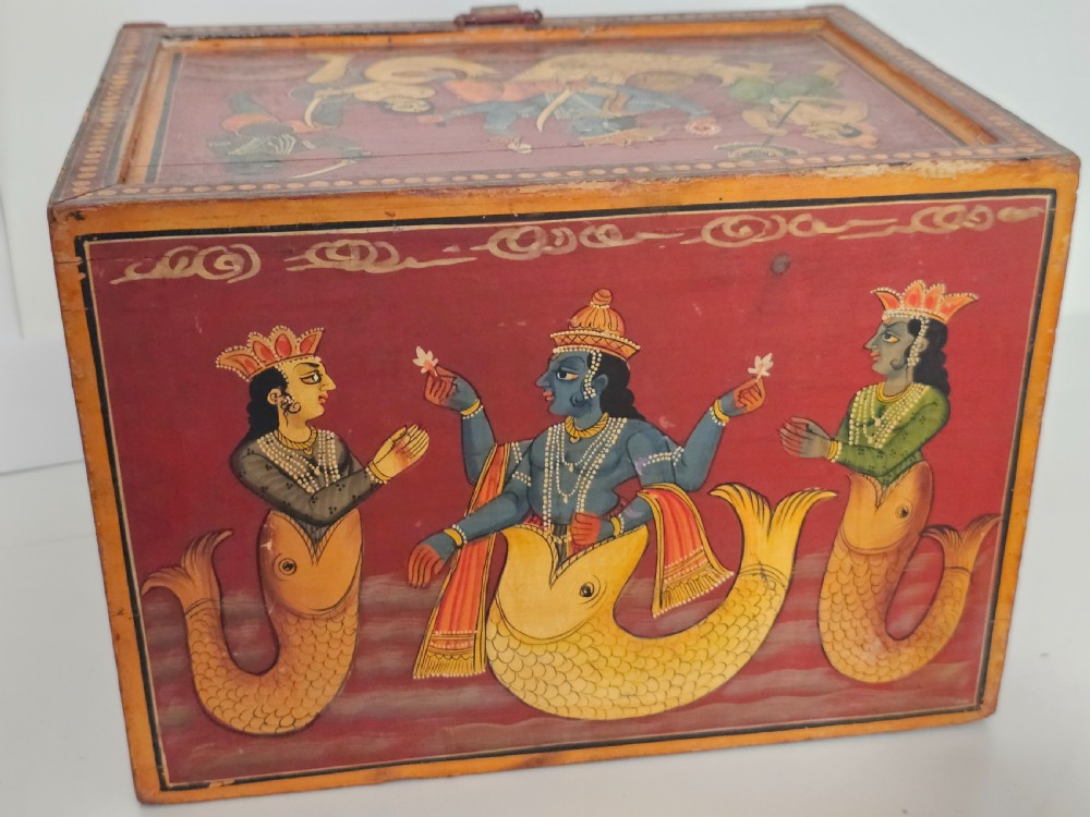Fabulous late19th/early 20th Indian spice cabinet. View VI