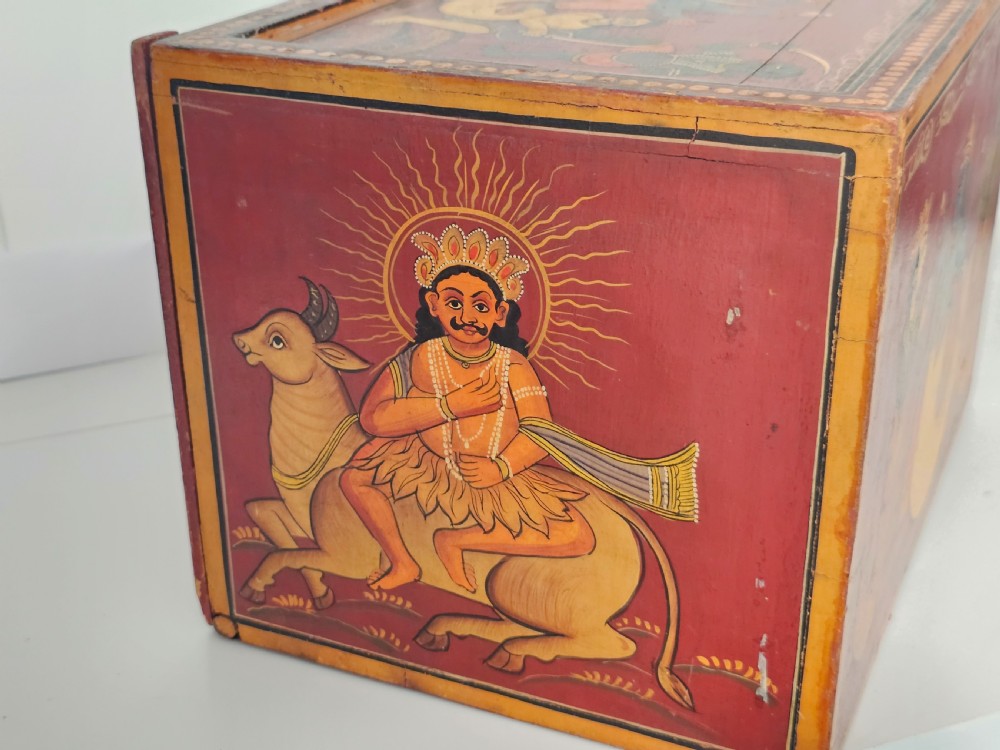 Fabulous late19th/early 20th Indian spice cabinet. View VII