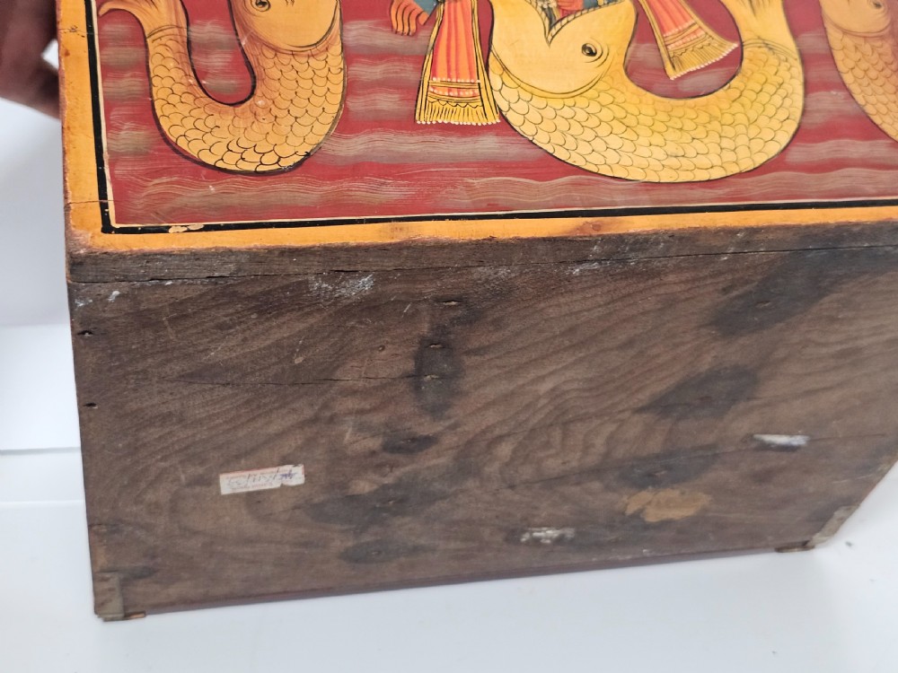 Fabulous late19th/early 20th Indian spice cabinet. View VIII