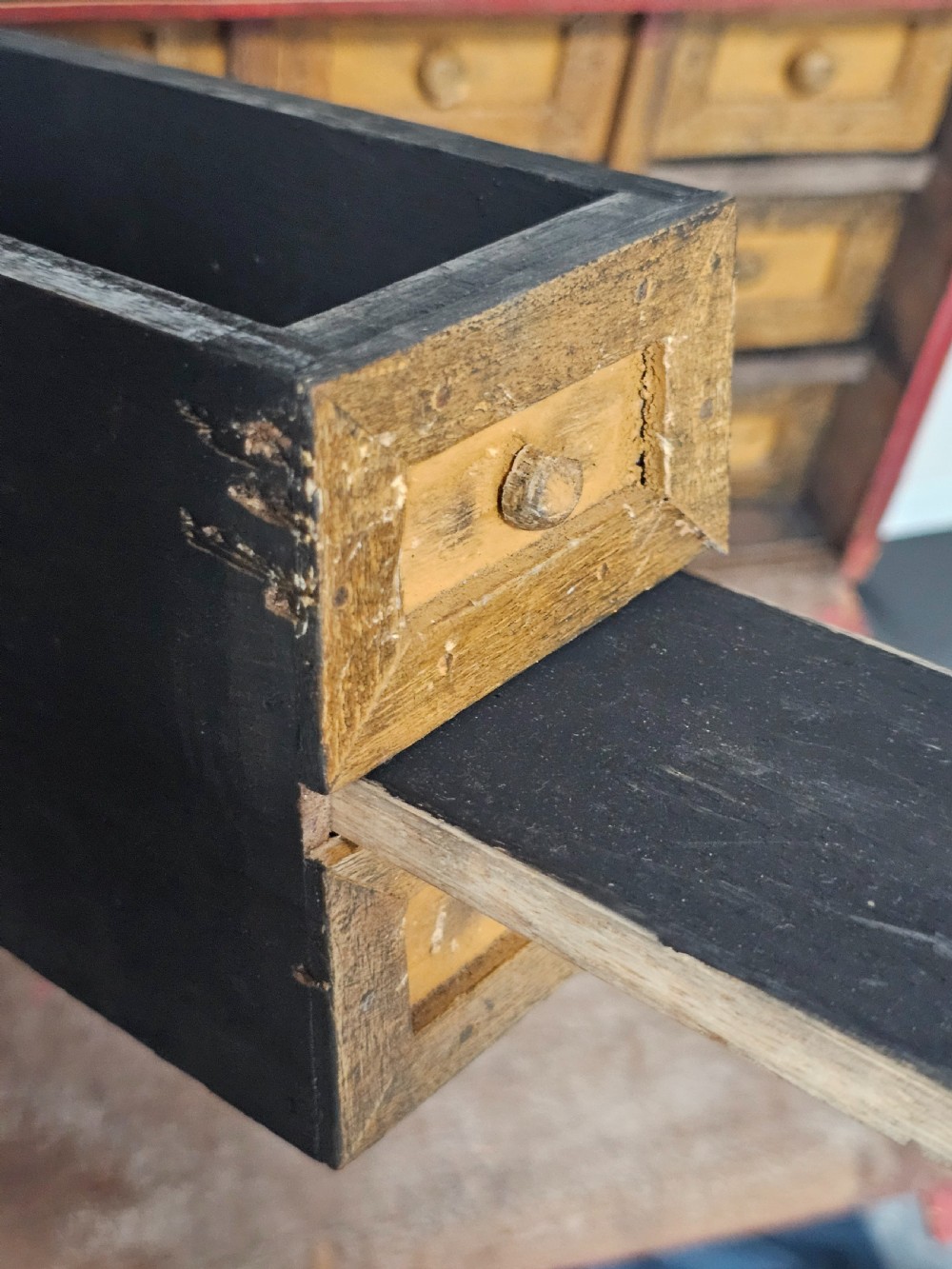 Fabulous late19th/early 20th Indian spice cabinet. View XI