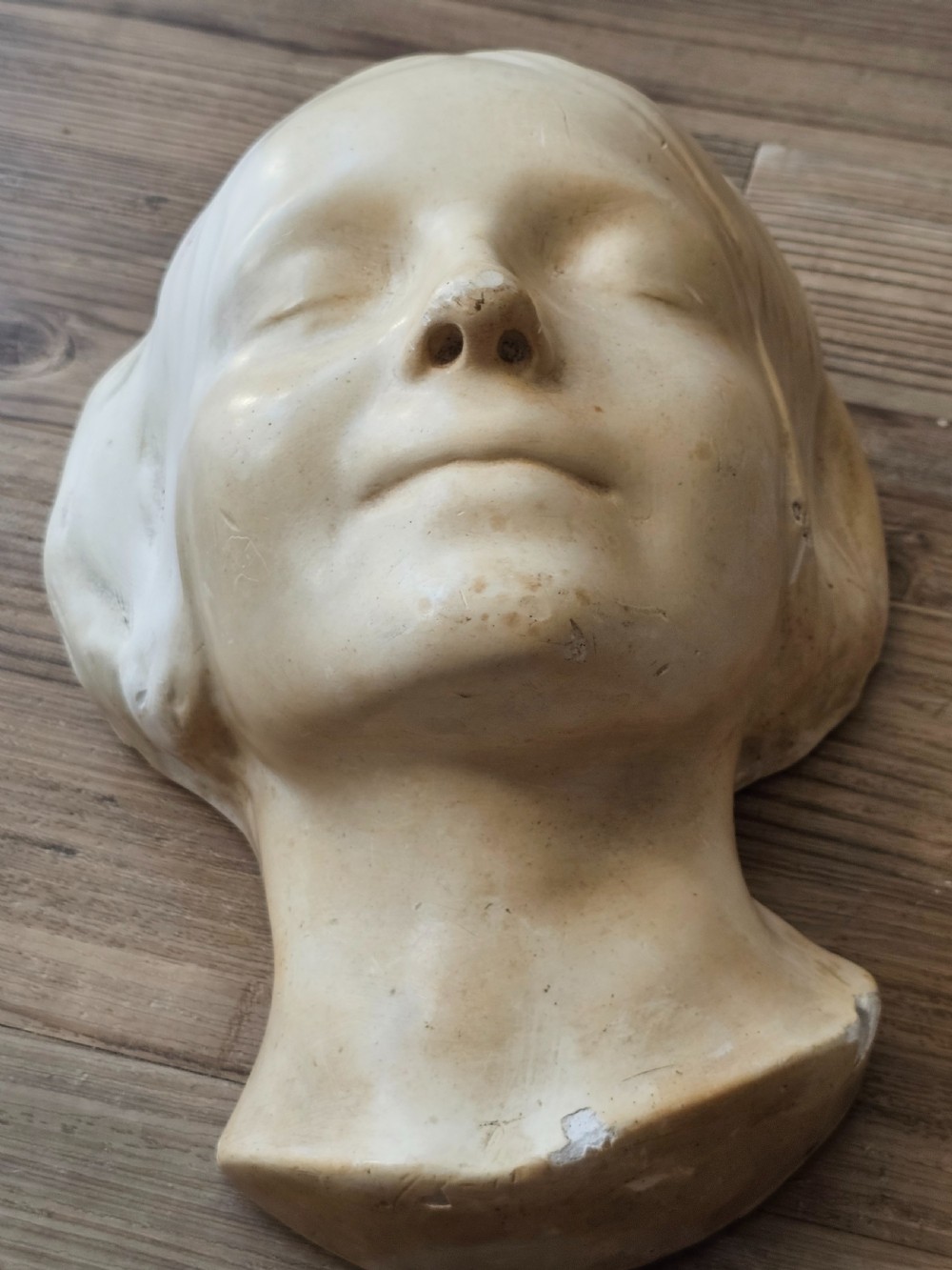 A L'Inconnue de la Seine 19th Century death mask by Gebruder Micheli, Berlin