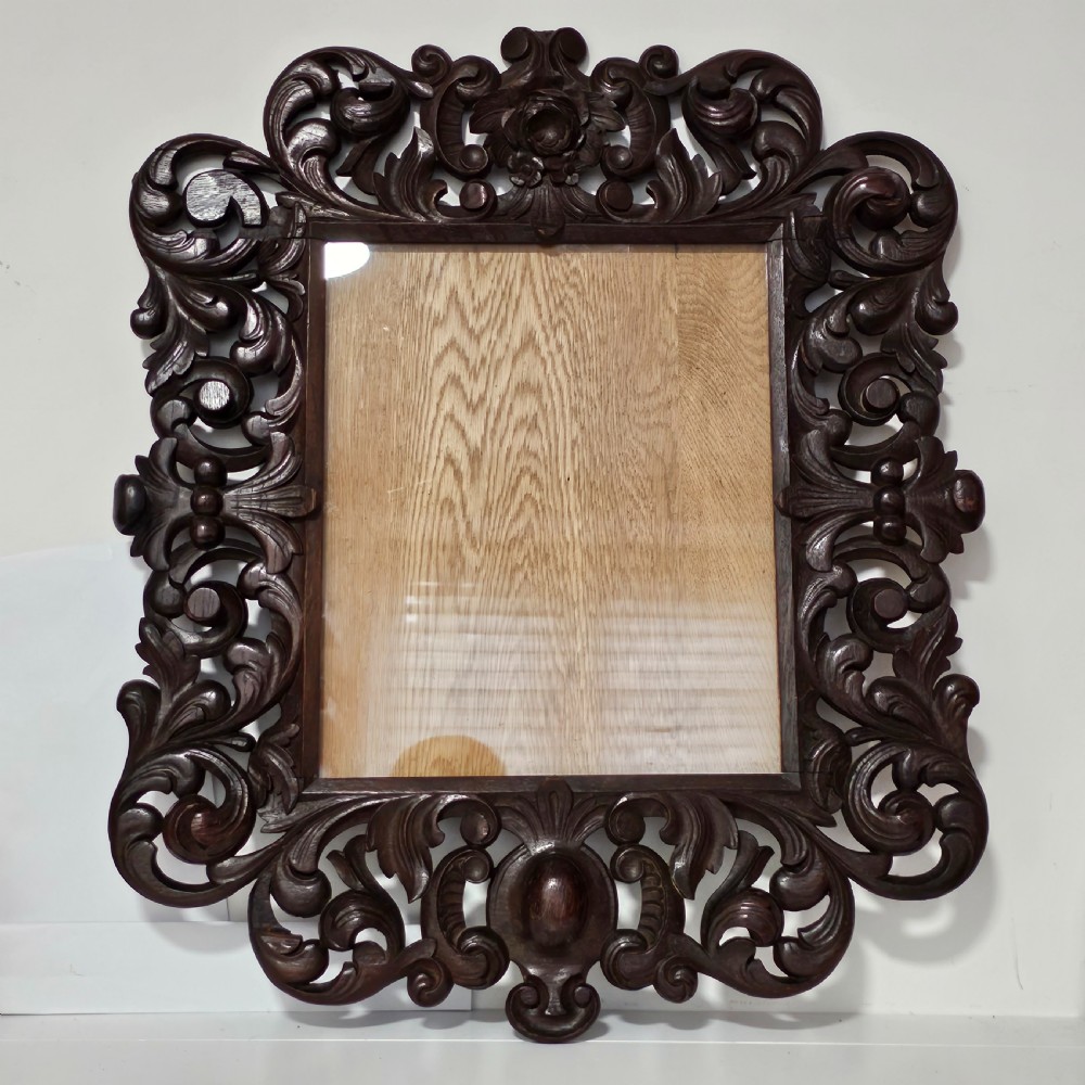 Fine Quality Large Antique Carved Wooden Frame