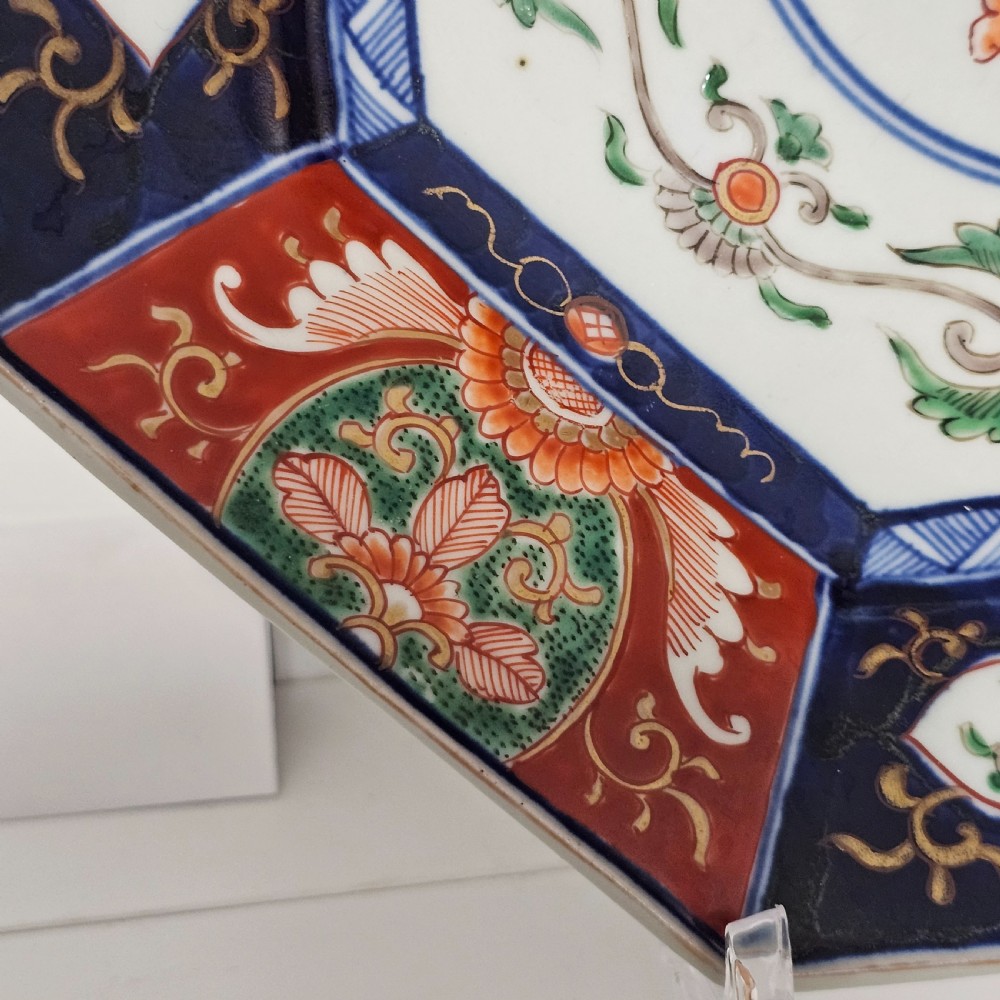 Large Octagonal Imari Charger c1920 View III
