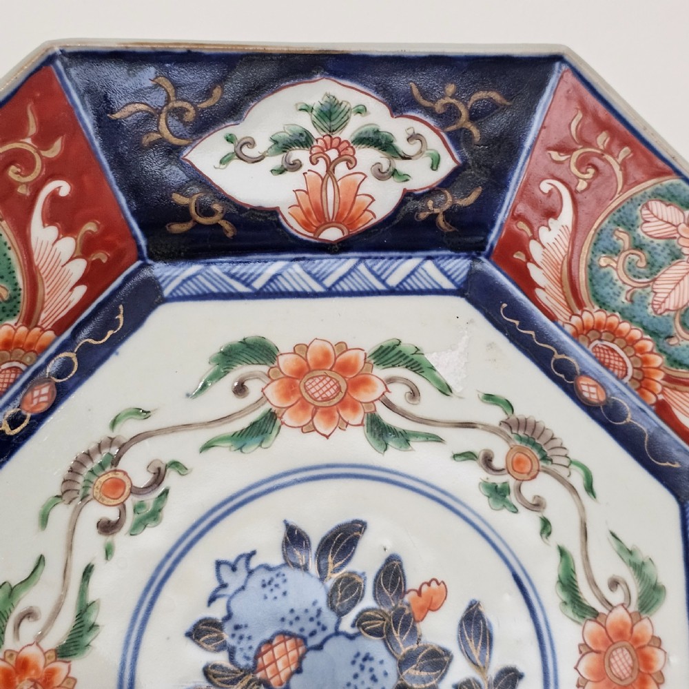 Large Octagonal Imari Charger c1920 View V