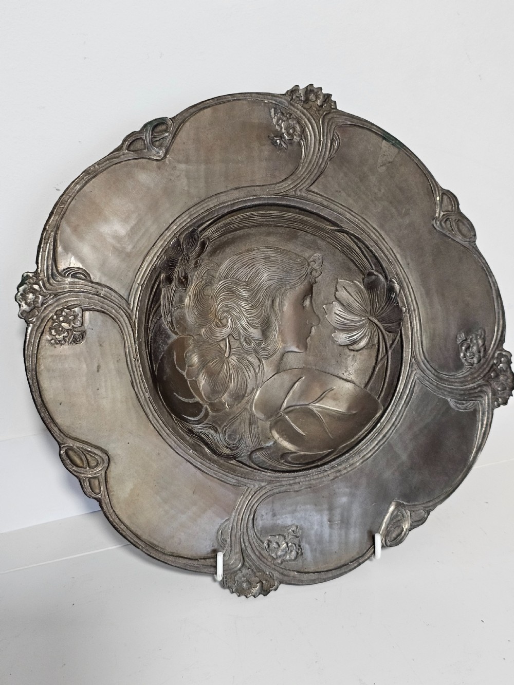 Fabulous Large Art Nouveau Bronze Dish c1900