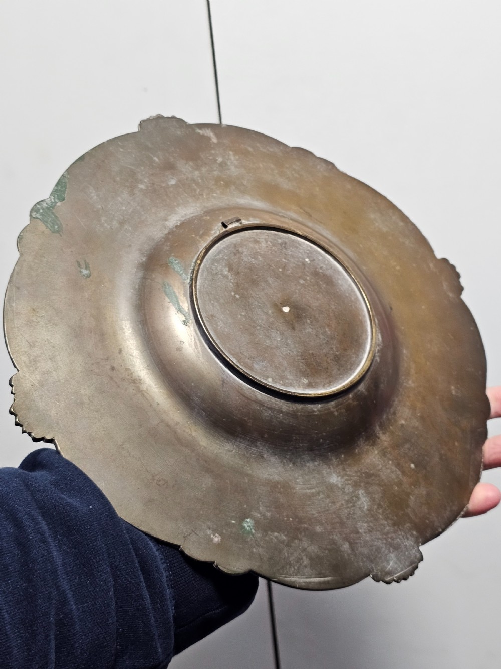 Fabulous Large Art Nouveau Bronze Dish c1900 View II