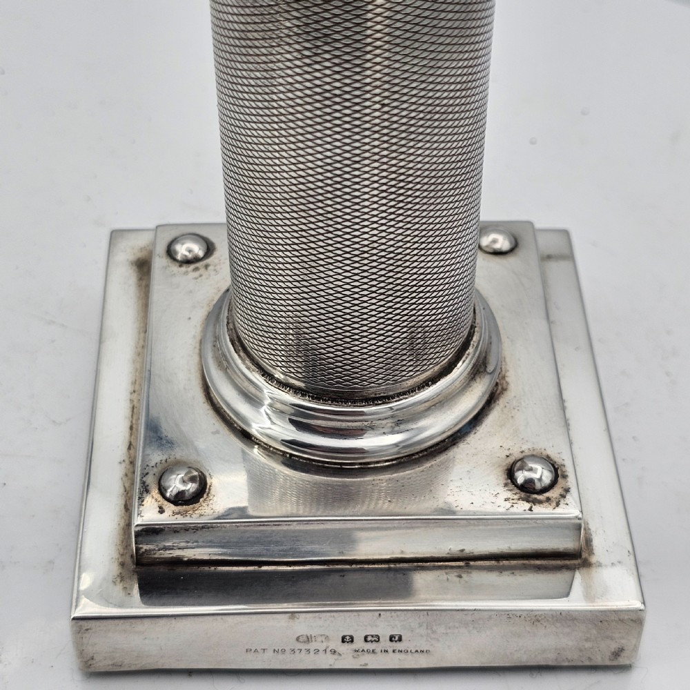 Exceptionally Rare And Fine Saunders and Mckenzie Solid Silver Sundial & Compass On Column C1933 View XIX