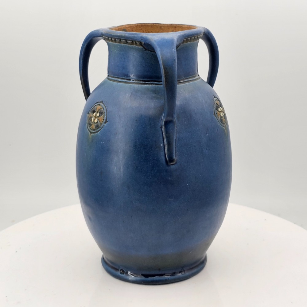 Mobach Utrecht Secessionist/Art Deco Vase Blue C1915