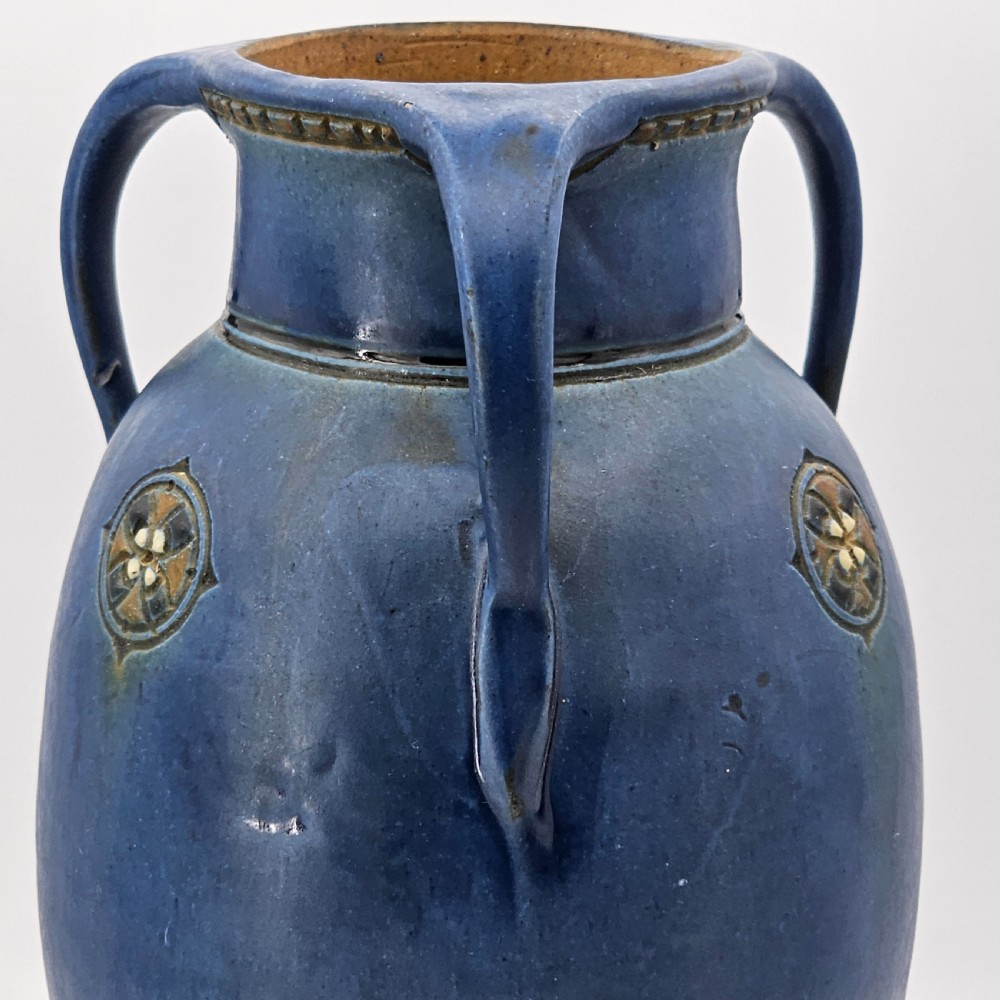 Mobach Utrecht Secessionist/Art Deco Vase Blue C1915 View XI