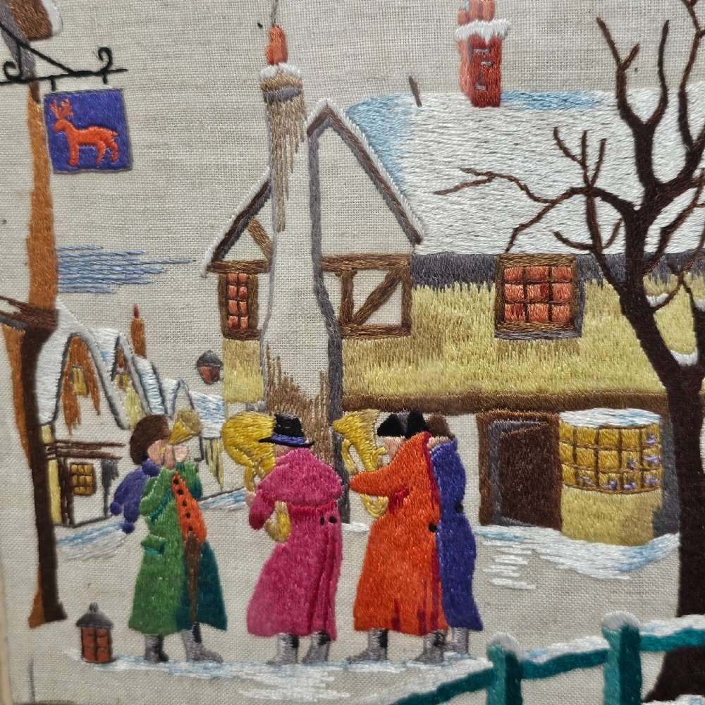 Fabulous Large 19thc Russian Silver & Enamel Frame with Embroidered Scene - Possibly Ivan Gubkin Silversmith View XVIII