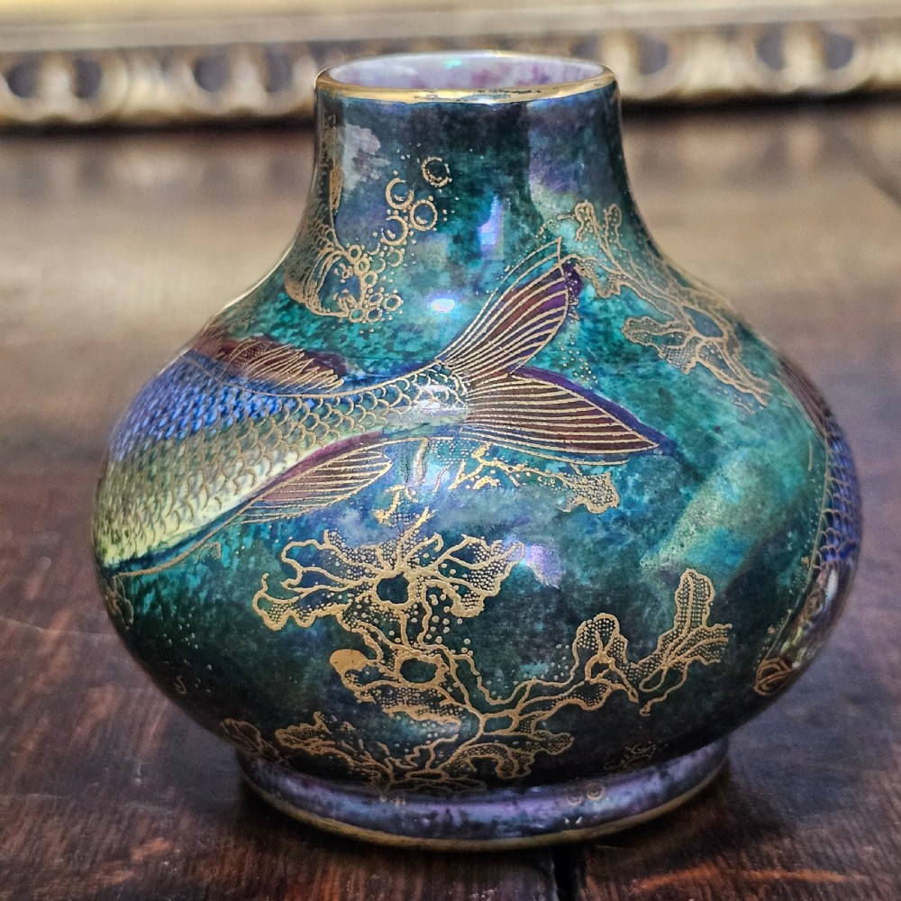 Stunning Rare 1930'S Art Deco A.G. Hardy Jones Wilton Ware Lustre Vase View III