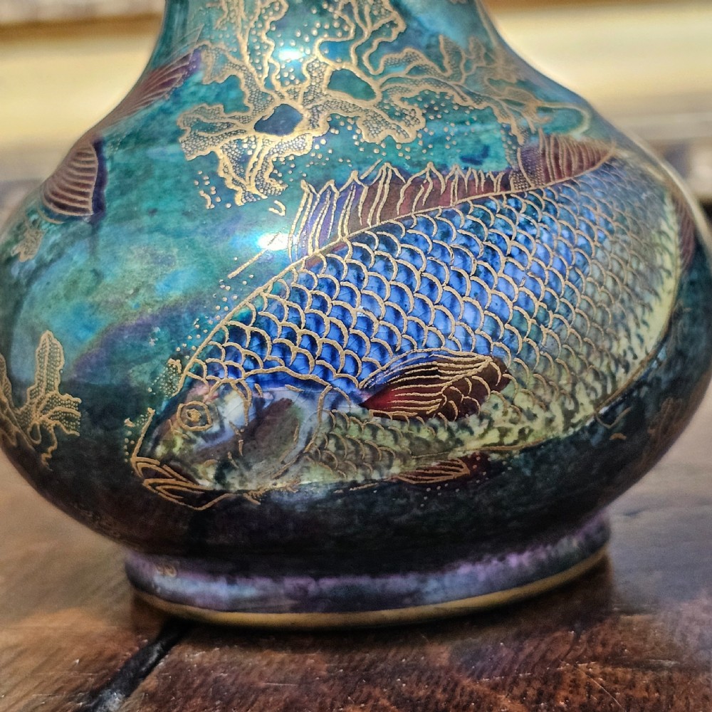 Stunning Rare 1930'S Art Deco A.G. Hardy Jones Wilton Ware Lustre Vase View VI