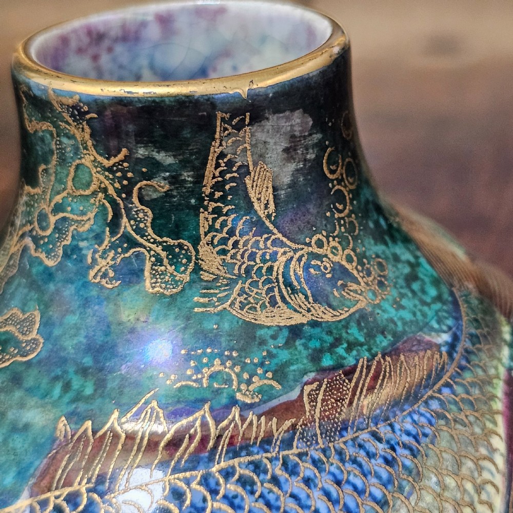 Stunning Rare 1930'S Art Deco A.G. Hardy Jones Wilton Ware Lustre Vase View XI