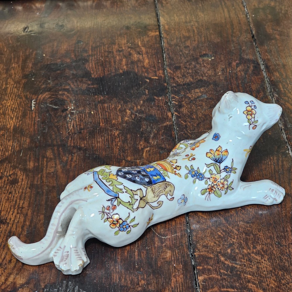 French Faience  Mont St Claire Cat wall pocket  View III