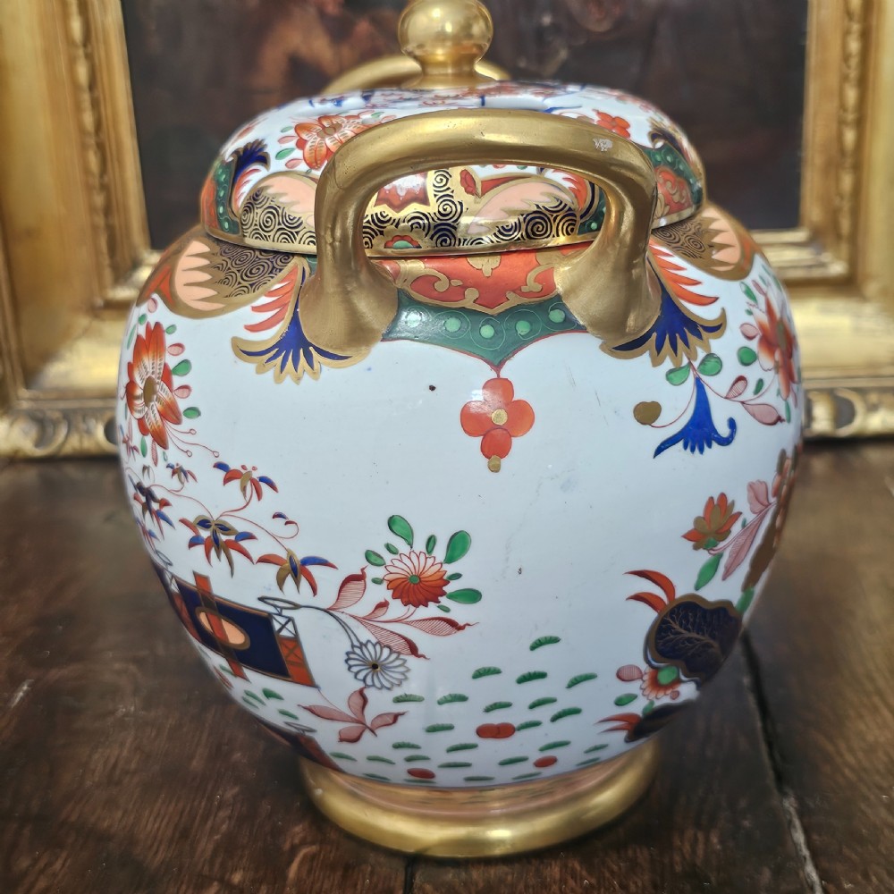 Beautiful Large 19thc Spode Pot Pourri Bowl and Cover View II