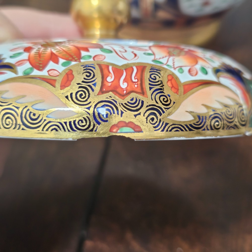 Beautiful Large 19thc Spode Pot Pourri Bowl and Cover View XIII
