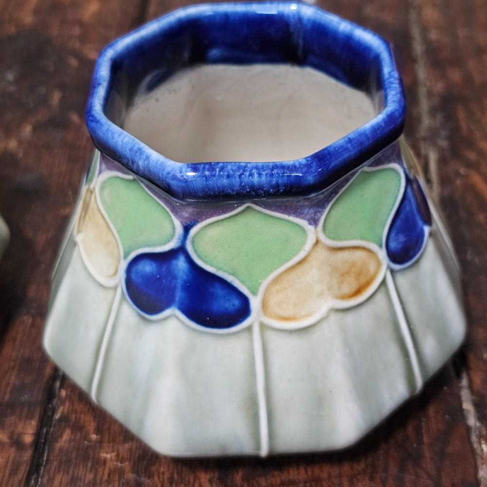Delightful Pair of Art Deco Doulton Pots possibly Jane Hurst c1920 View III