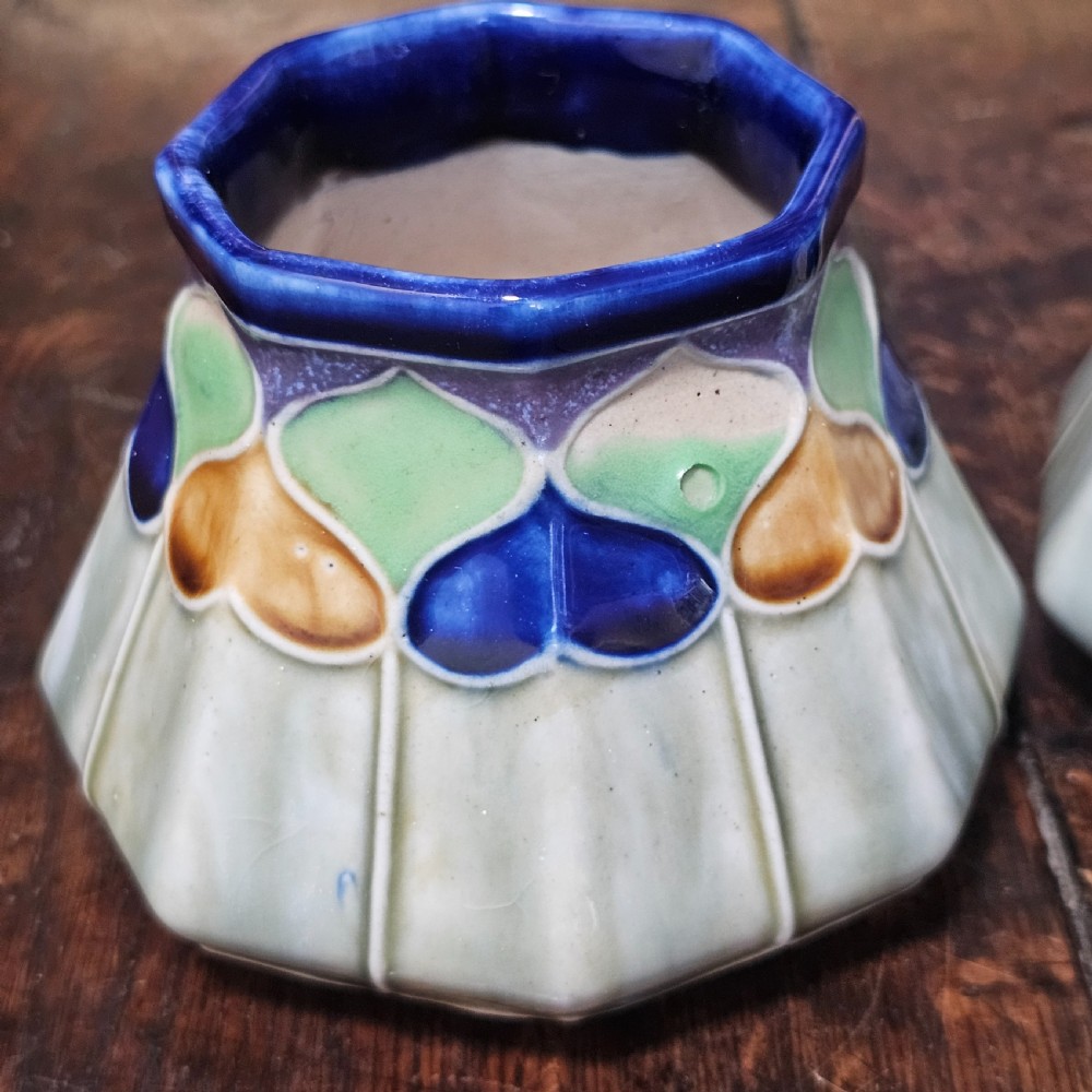 Delightful Pair of Art Deco Doulton Pots possibly Jane Hurst c1920 View IX