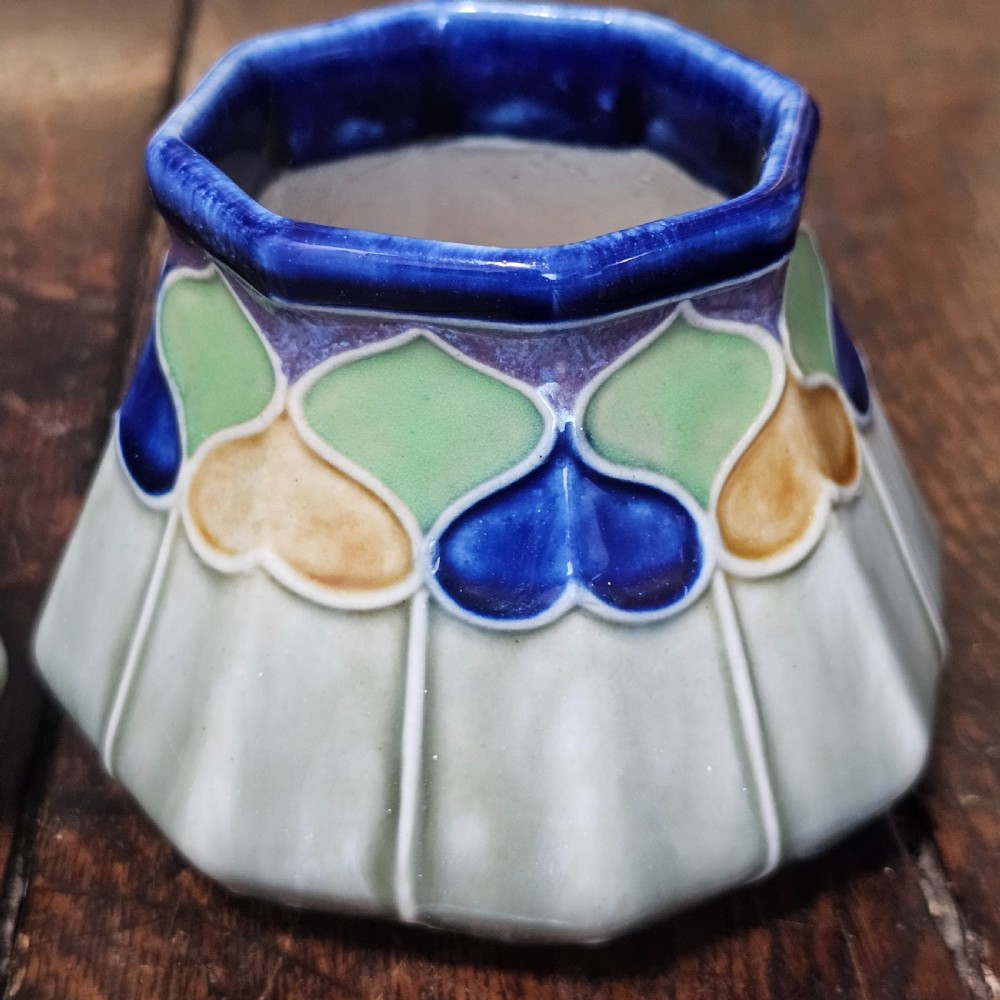 Delightful Pair of Art Deco Doulton Pots possibly Jane Hurst c1920 View X