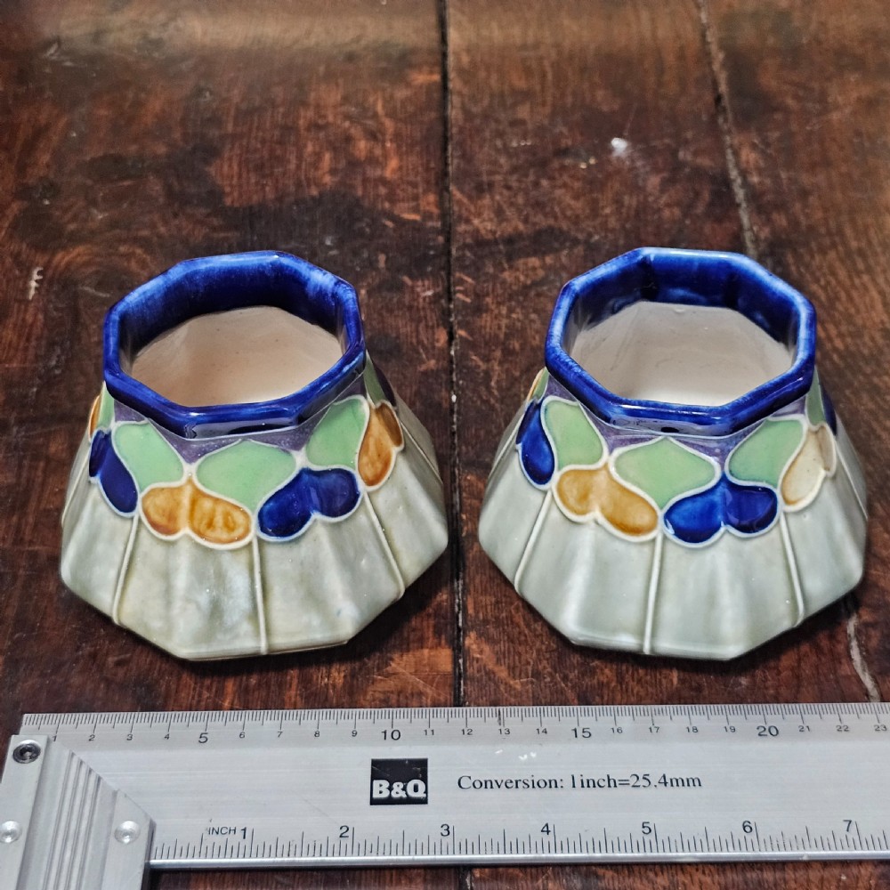 Delightful Pair of Art Deco Doulton Pots possibly Jane Hurst c1920 View XII