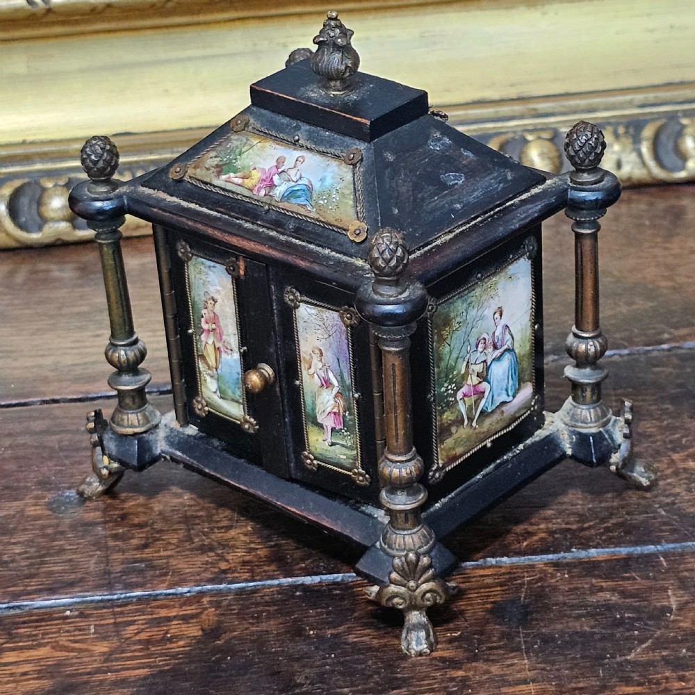 19th cent. Austrian / Viennese enamel jewellery casket chest View II