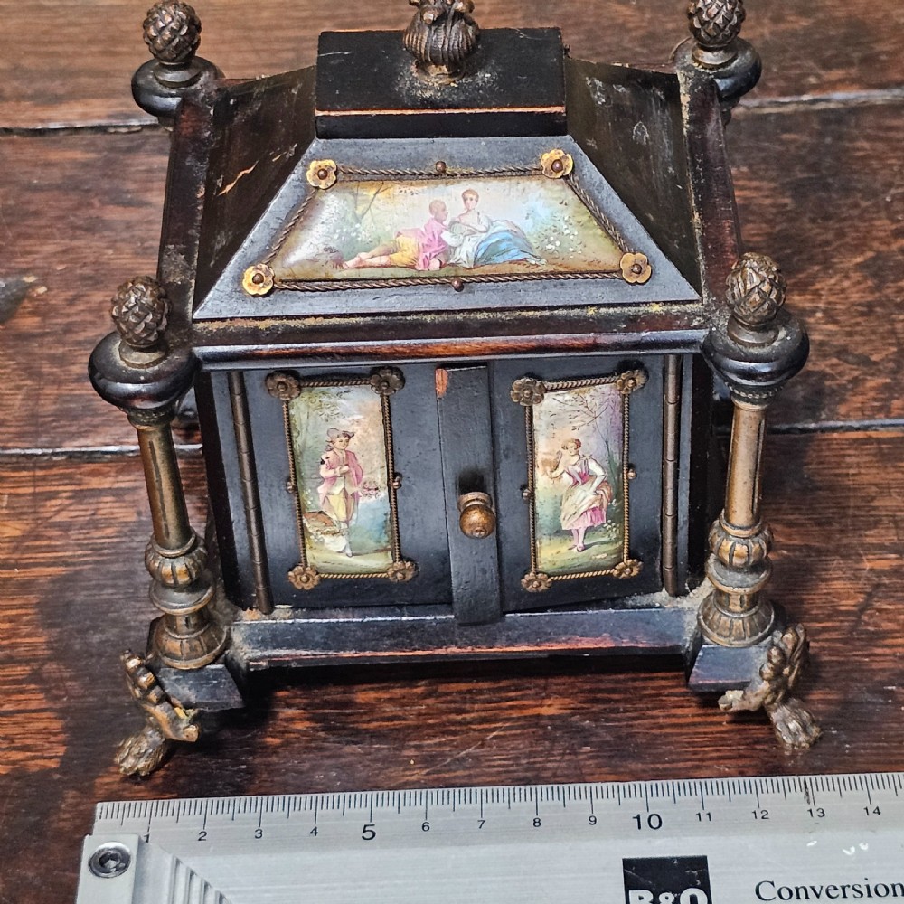 19th cent. Austrian / Viennese enamel jewellery casket chest View IV