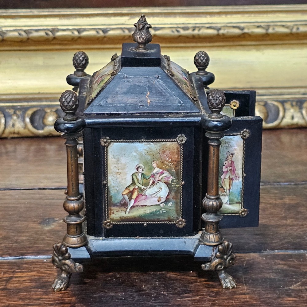 19th cent. Austrian / Viennese enamel jewellery casket chest View V