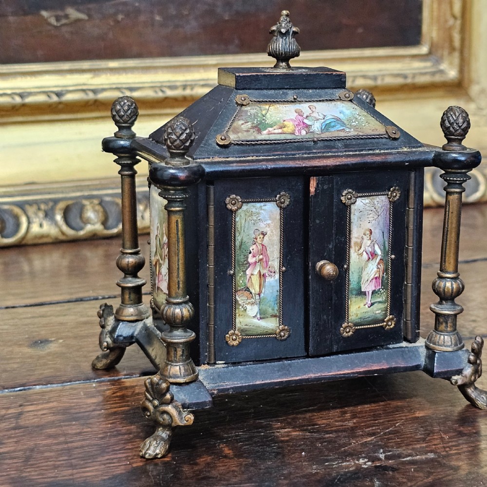 19th cent. Austrian / Viennese enamel jewellery casket chest View VII