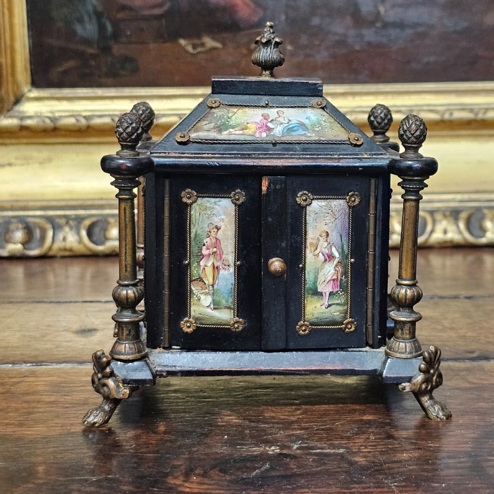 19th cent. Austrian / Viennese enamel jewellery casket chest View VIII