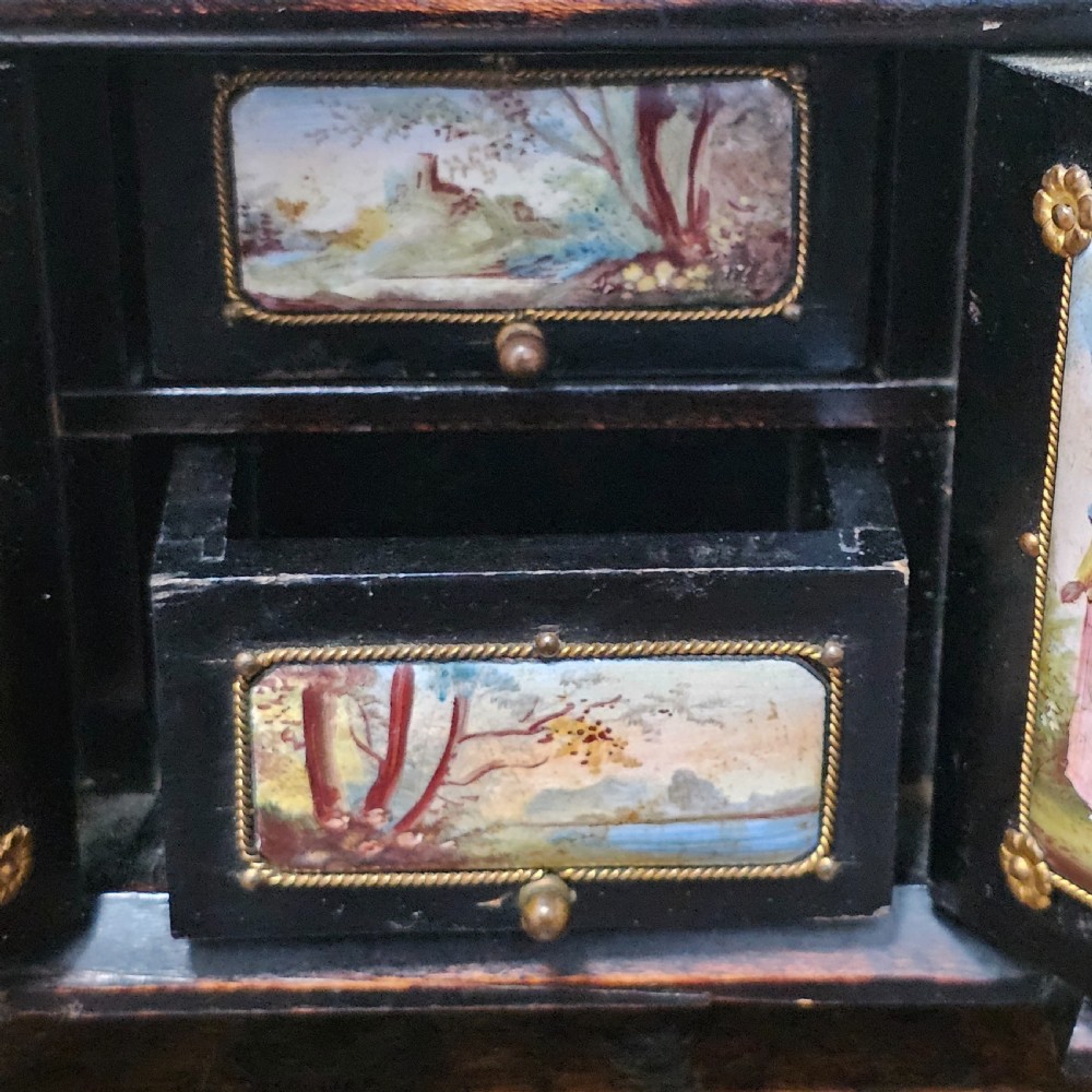 19th cent. Austrian / Viennese enamel jewellery casket chest View XI
