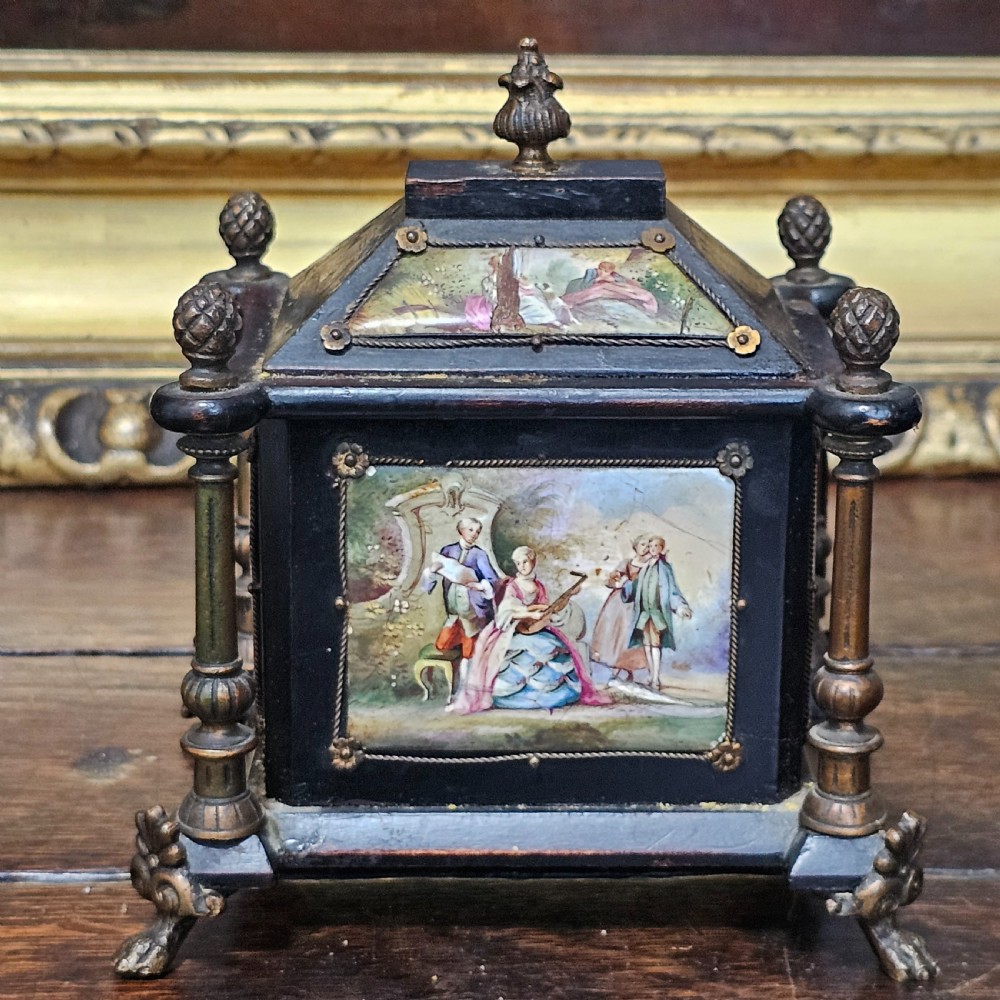 19th cent. Austrian / Viennese enamel jewellery casket chest View XIV
