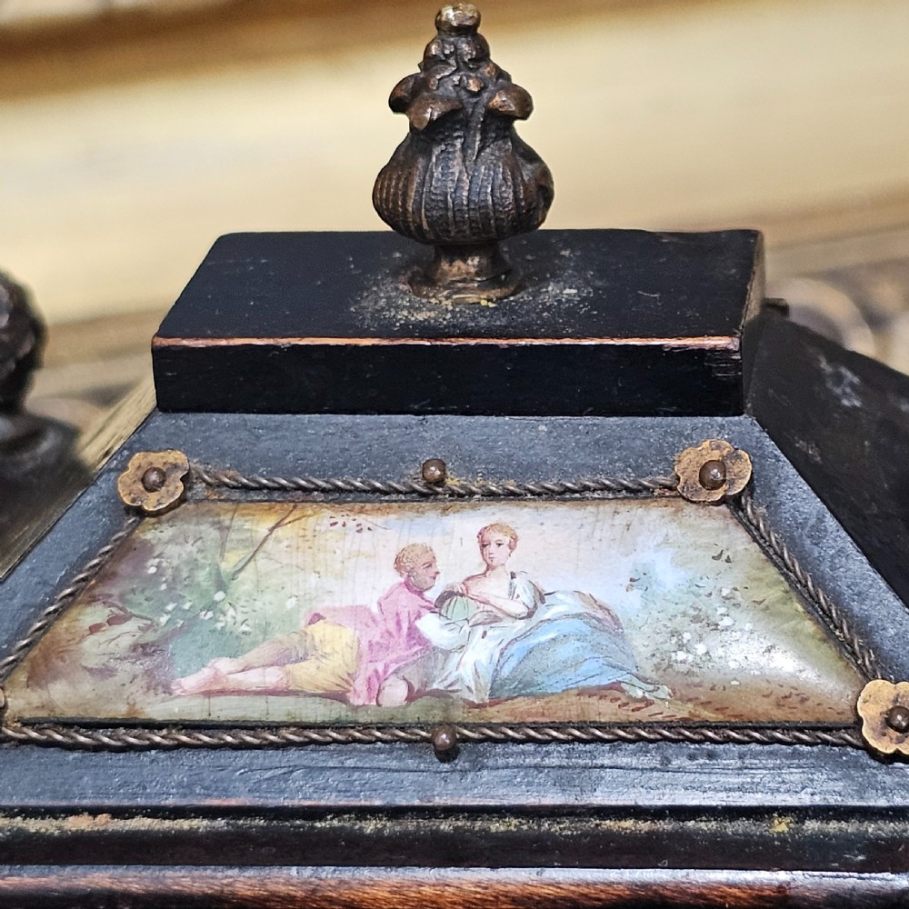 19th cent. Austrian / Viennese enamel jewellery casket chest View XVI