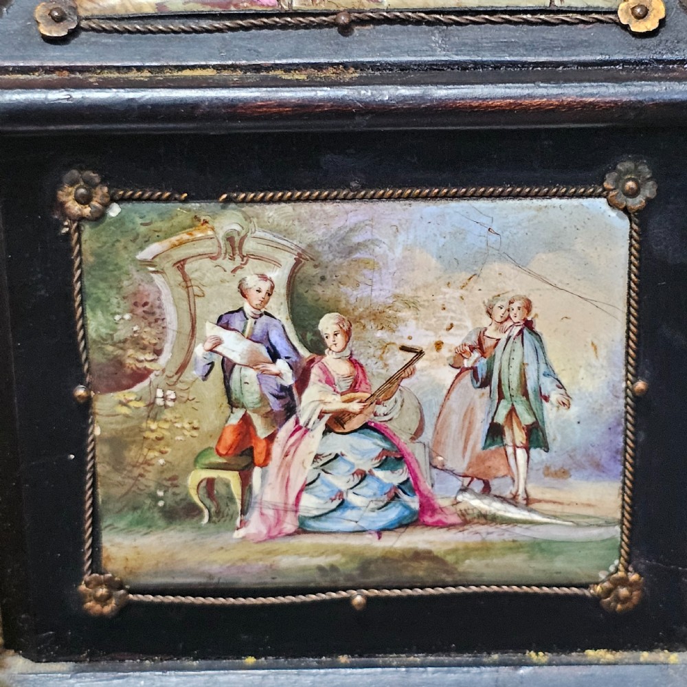 19th cent. Austrian / Viennese enamel jewellery casket chest View XVIII