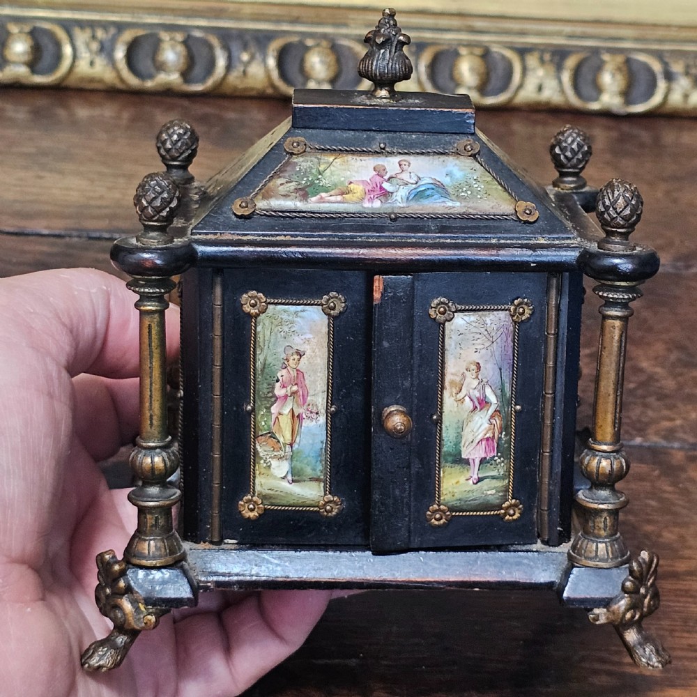 19th cent. Austrian / Viennese enamel jewellery casket chest View XXIV